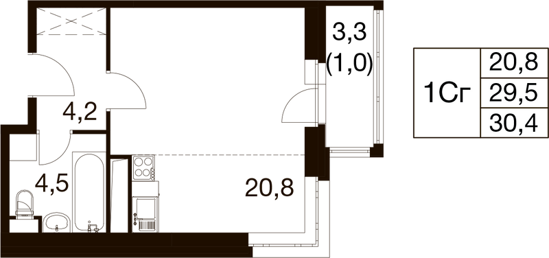 Продажа студии Балашиха г., Проектная ул.,  к. 1