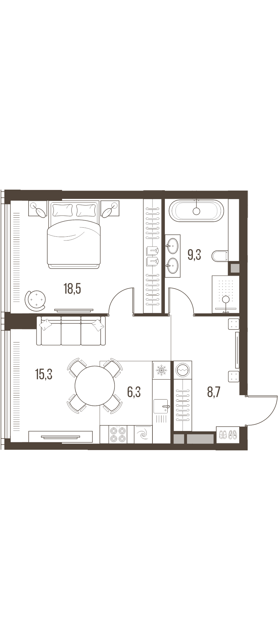Продажа 1-комн квартиры в новостройке Москва г., Летниковская ул.,  к. 4