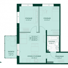 Продажа 2-комн квартиры в новостройке Всеволожск г., Дорога Жизни ш.,  к. 4.5