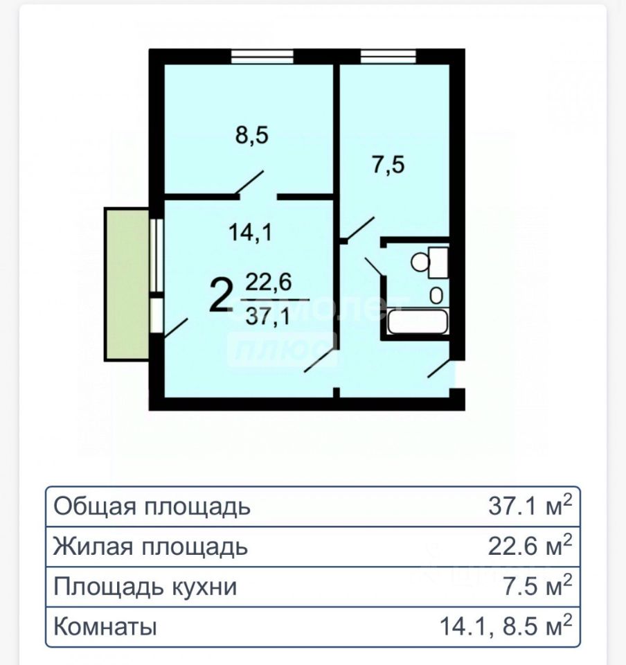 Продажа 2-комн квартиры на вторичном рынке проспект Маршала Жукова, 26