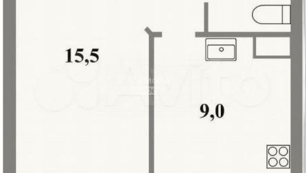 1-комн квартира улица Бутлерова, 40