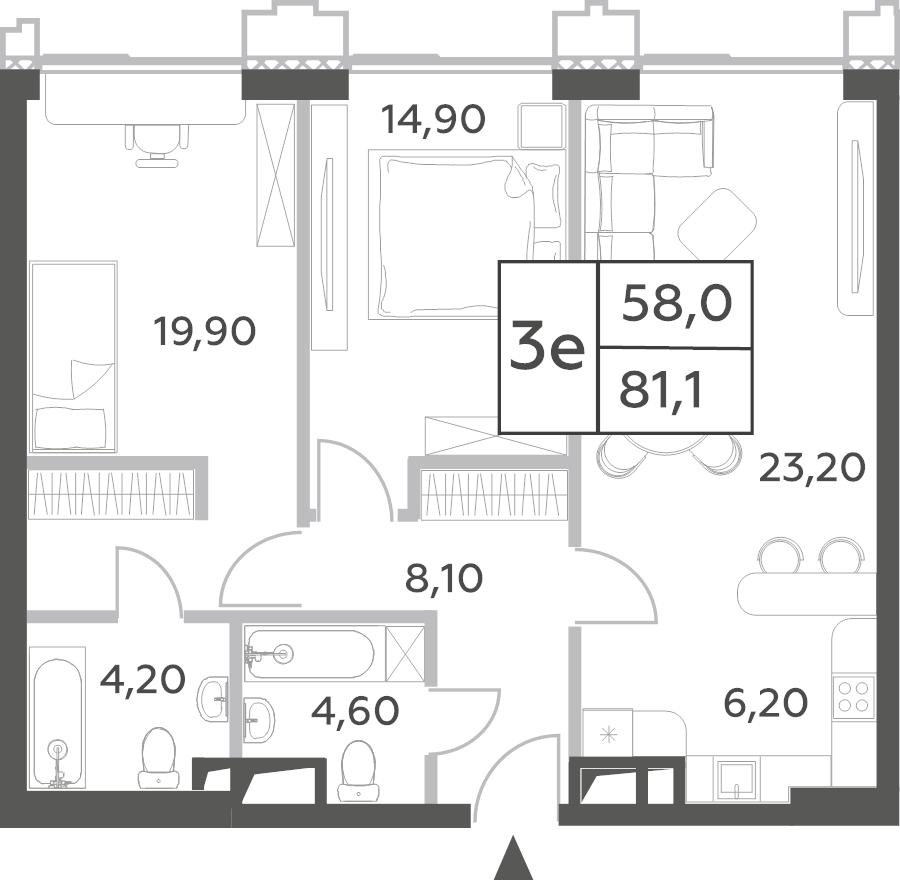 Продажа 2-комн квартиры в новостройке Москва г., Генерала Дорохова пр-кт,  к. ENERGY