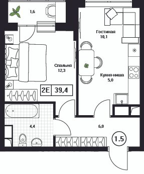 Продажа 1-комн квартиры в новостройке Пушкино г., Нижняя ул.,  к. 3