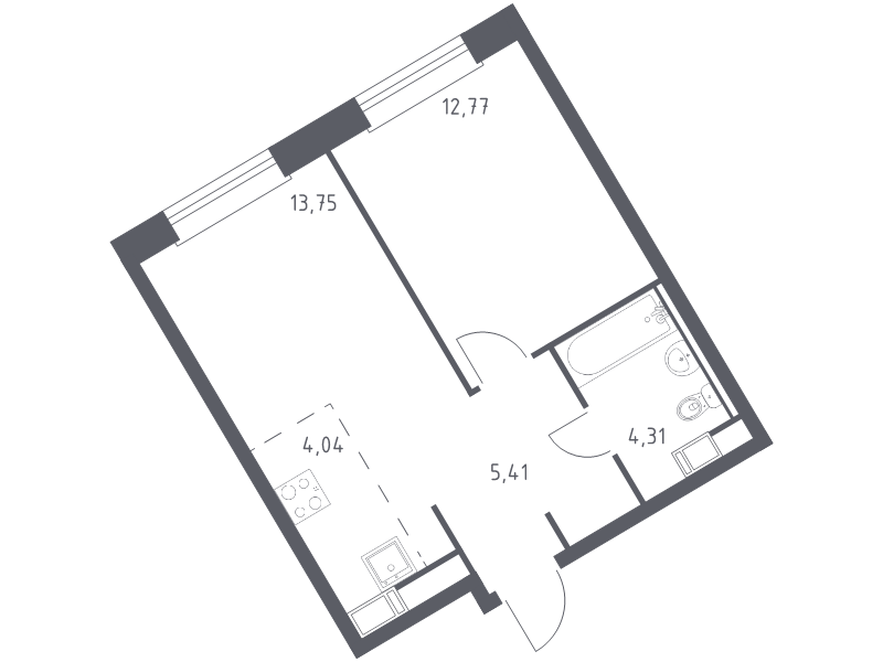 Продажа 1-комн квартиры в новостройке Cтолбово д., Проектируемый проезд № 7032,  к. 14-2