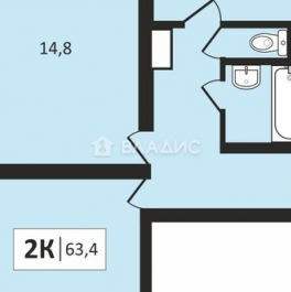 Продажа 2-комн квартиры на вторичном рынке Балашиха, ул Твардовского,  д. 12