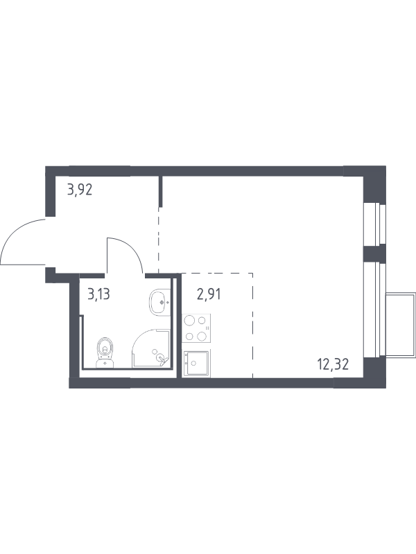 Продажа студии Москва г., Ленинградское ш.,  к. 5
