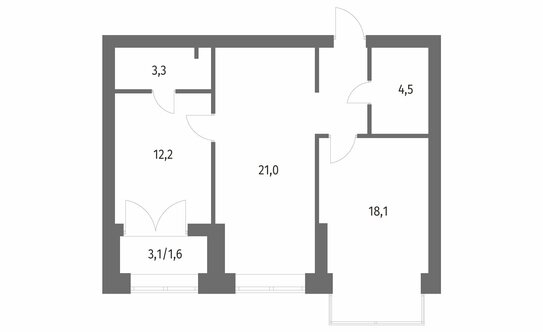 Продажа 2-комн квартиры на вторичном рынке улица Академика Константинова,  д. 1 к1 с1