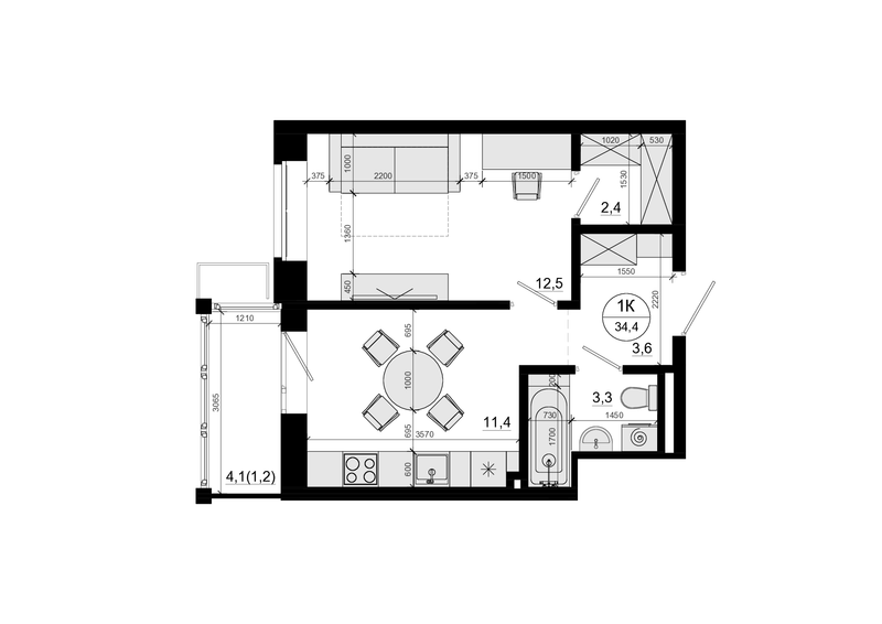 Продажа 1-комн квартиры в новостройке Одинцово г., Маковского ул.,  к. 4
