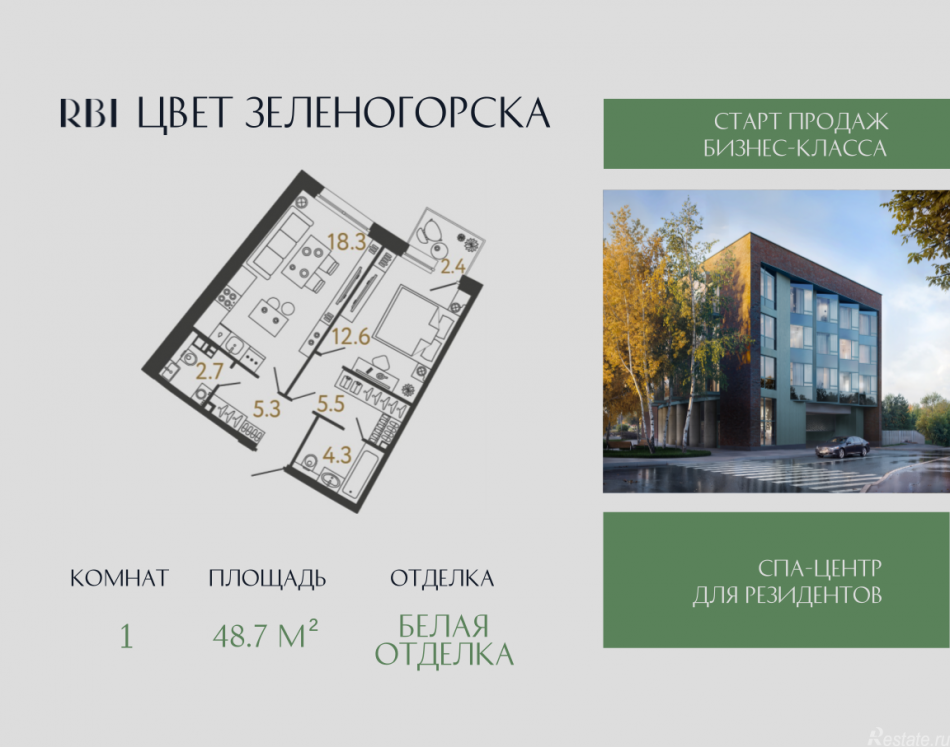 Продажа 1-комн квартиры в новостройке Курортный район, Зеленогорск, Ленина пр., д. 38