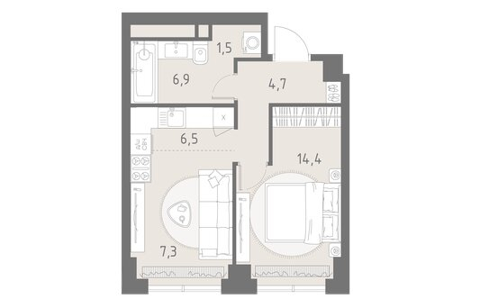 Продажа 2-комн квартиры в новостройке Верейская улица,  д. 23