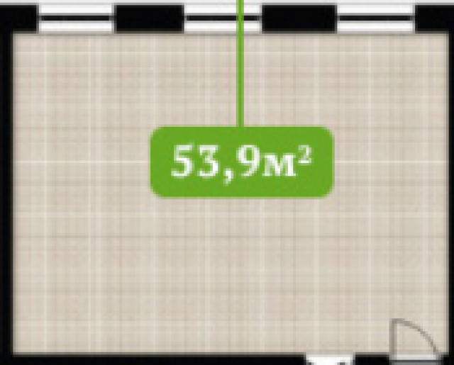 Планировка ЖК Хороший дом, 53.9 м2