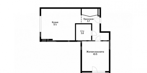 1-комн квартира улица Амундсена,  д. 5