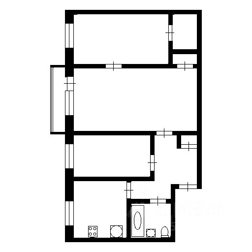 Продажа 3-комн квартиры на вторичном рынке Жуковский, улица Дугина, 25