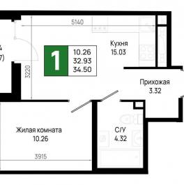 Продажа 1-комн квартиры в новостройке Новосаратовка дер., ЖК «Имена»
