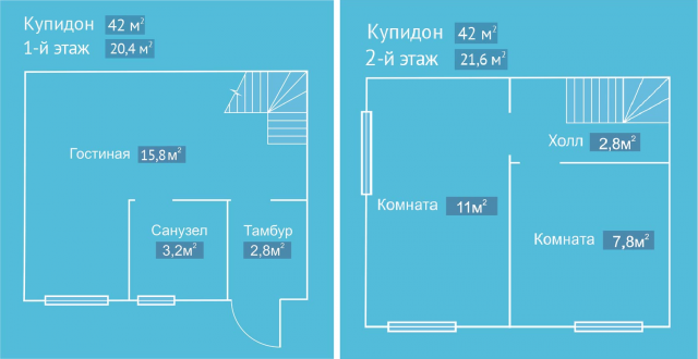 Планировка ЖК Покровское, 18.8 м2