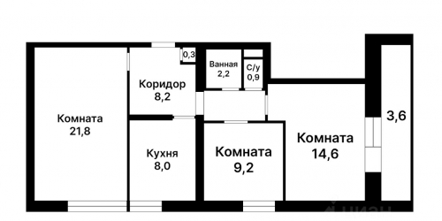 3-комн квартира проезд Черепановых,  д. 46Б