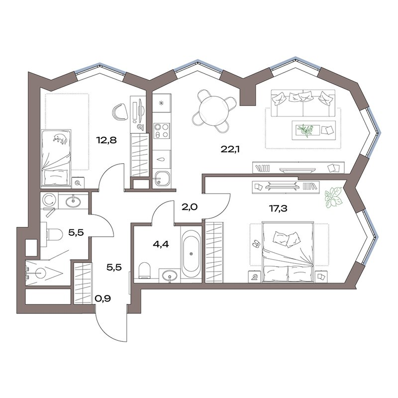 Продажа 2-комн квартиры в новостройке Москва г., Дубнинская ул.,  к. 14