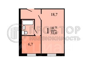 Продажа 1-комн квартиры на вторичном рынке улица Кухмистерова, 20