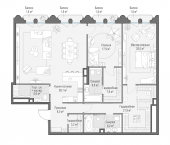 Продать Квартиры в новостройке Москва г., Фрунзенская наб.   D
