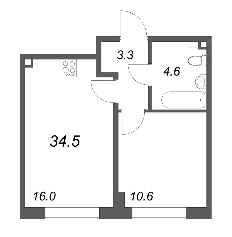 Продажа 1-комн квартиры в новостройке Шушары п., Пулковское ш.,  к. 1