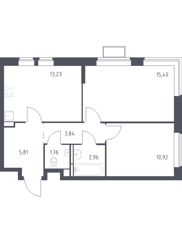 Продажа 2-комн квартиры в новостройке Горки Ленинские пгт, Каширское ш.,  к. 17