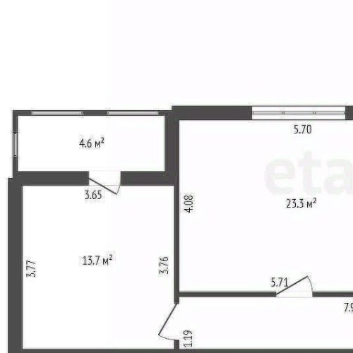 2-комн квартира Малая Разночинная улица, 10