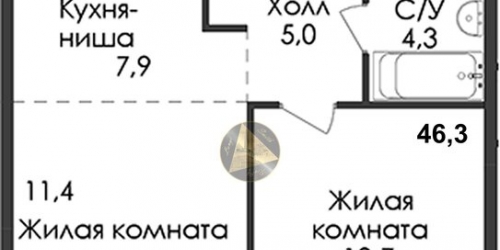 1-комн квартира Красноармейская 12-я ул,  д. 16