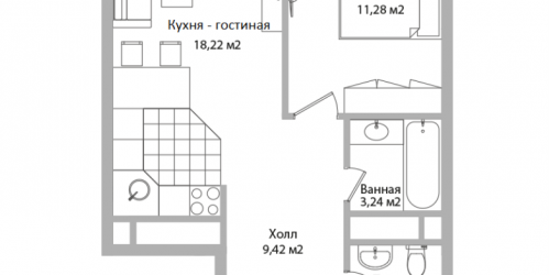 1-комн квартира Мытищи г., Сукромка ул.,  к. 1