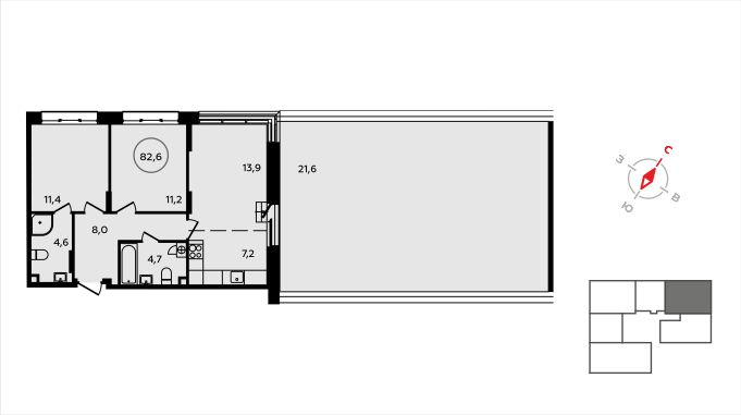 Продажа 2-комн квартиры в новостройке Коммунарка п., Эдварда Грига ул.,  к. 22.4