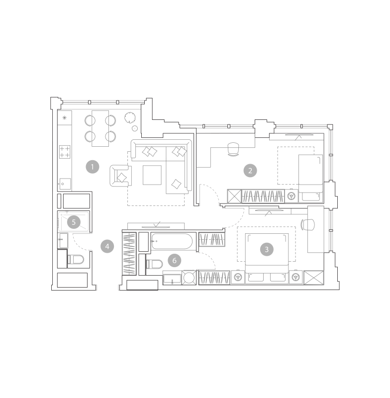 Продажа 2-комн квартиры в новостройке Москва г., Миклухо-Маклая ул.,  к. 1