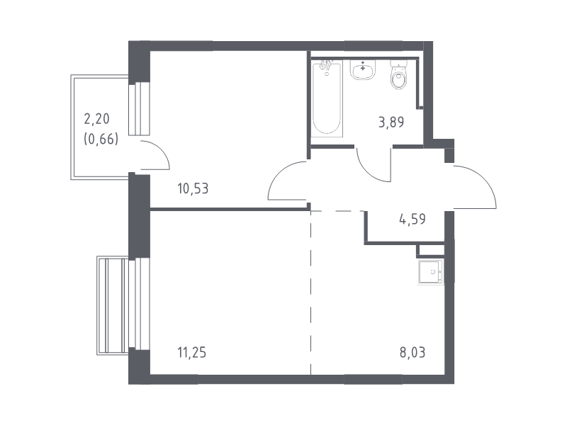 Продажа 1-комн квартиры в новостройке Лайково с., Лесная ул.,  к. 59