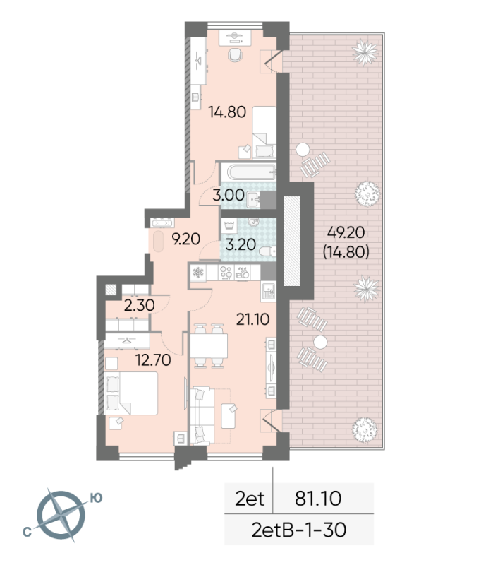 Продажа 2-комн квартиры в новостройке Москва г., Обручева ул.,  к. 1
