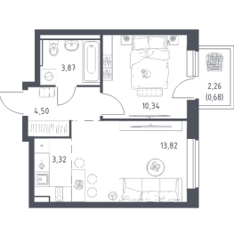 Продажа 1-комн квартиры в новостройке Егорово п., Колхозная ул., к. 3.2 Продажа 1-комн квартиры в новостройке Егорово п., Колхозная ул., к. 3.2