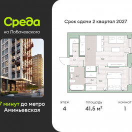 Продажа 1-комн квартиры в новостройке Очаковское шоссе