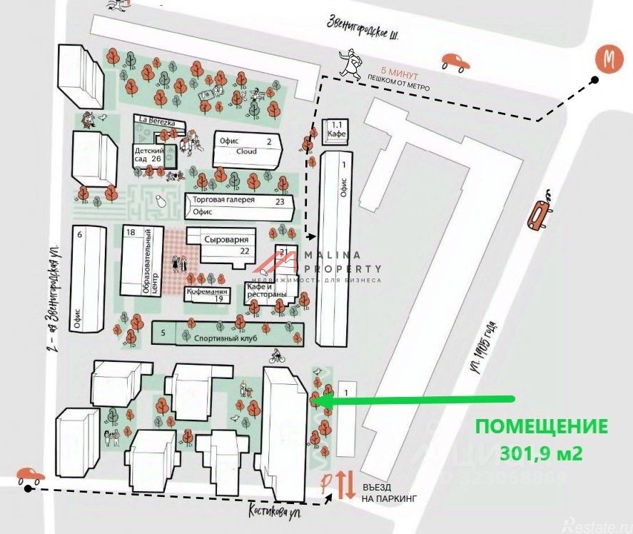 Продажа торгового помещения улица Костикова,  д. 4 к1