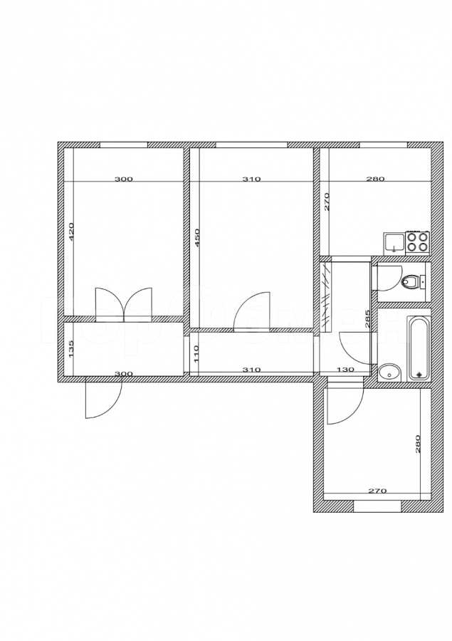 Продажа 3-комн квартиры на вторичном рынке Электросталь, Трудовая улица, 13