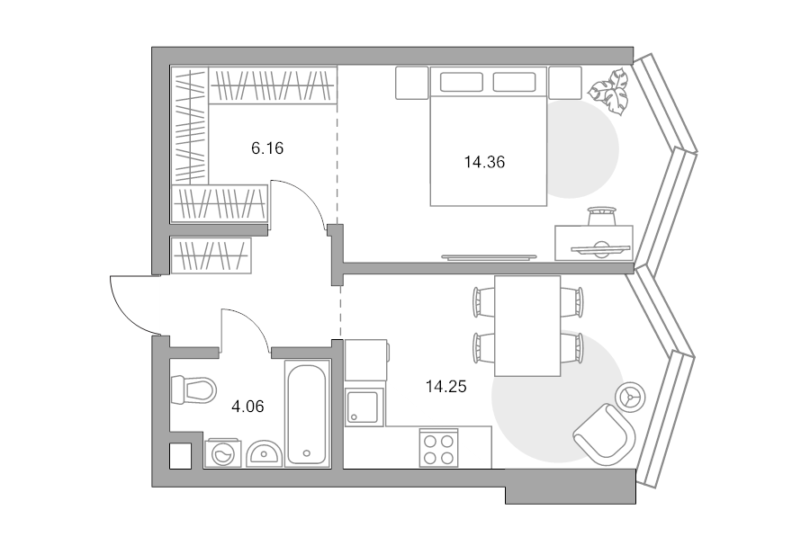 Продажа 1-комн квартиры в новостройке Москва г., Народного Ополчения ул.,  к. 1