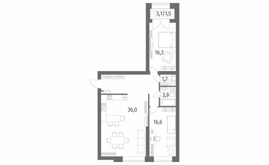 Продажа 2-комн квартиры на вторичном рынке улица Академика Константинова,  д. 1 к1 с1