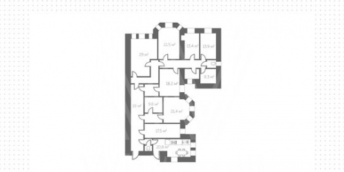 5-комн квартира ул Поварская,  д. 20