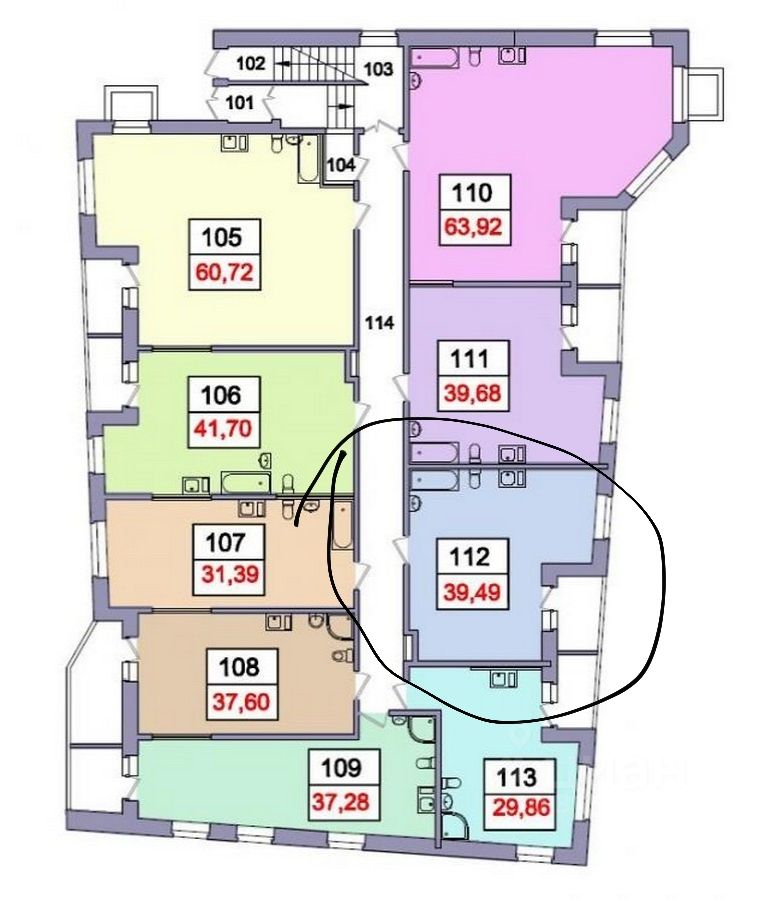 Продажа 1-комн квартиры на вторичном рынке пос. Дубровский, улица Турова, 12Б