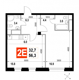 Продажа 1-комн квартиры в новостройке Мытищи г., Пионерская ул.,  к. 2.5
