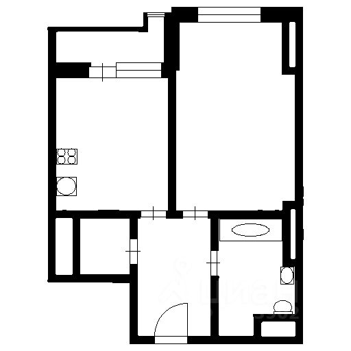 Аренда 1-комн квартиры на вторичном рынке улица Поляны, 5