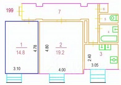 Продажа комнаты Семеновская набережная, 3/1К6