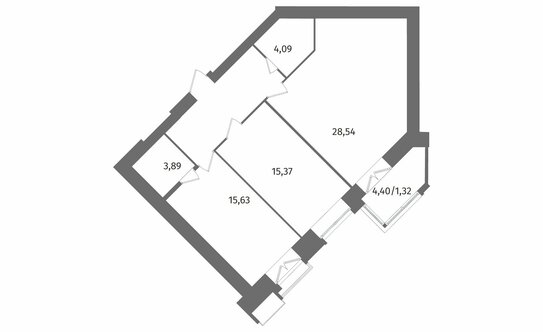 Продажа 2-комн квартиры на вторичном рынке Лиственная улица,  д. 20 к2 с1