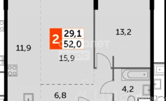 Продажа 2-комн квартиры на вторичном рынке Шелепихинская набережная