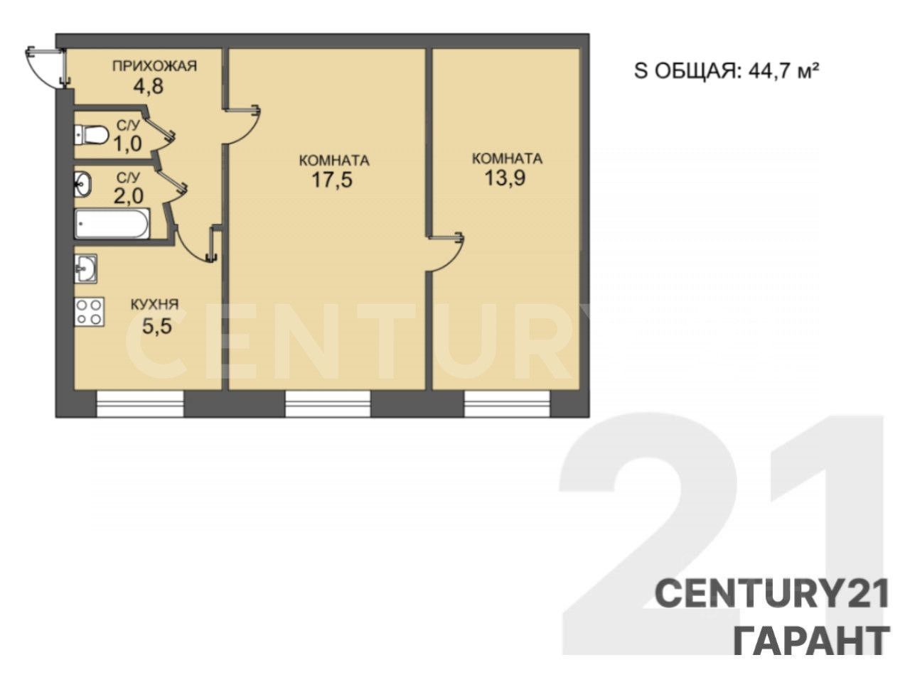 Продажа 2-комн квартиры на вторичном рынке Бухарестская улица, 31К4