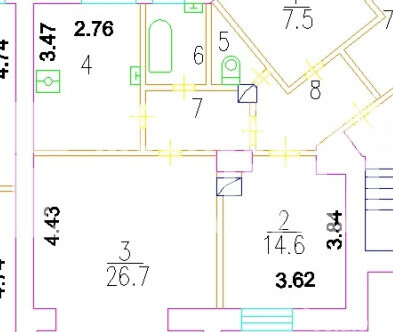 Продажа 3-комн квартиры на вторичном рынке ул Воронцовская,  д. 24/6,  к. 1