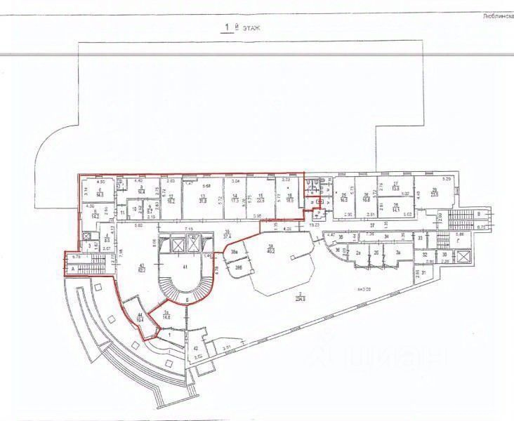 Аренда отдельного здания Люблинская ул,  д. 38