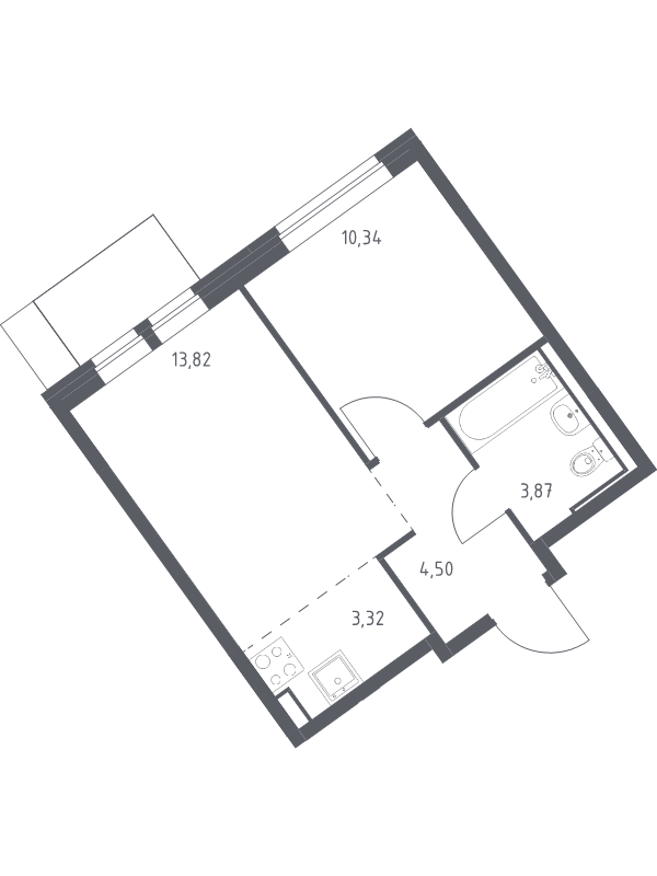 Продажа 1-комн квартиры в новостройке Москва г., Ленинградское ш.,  к. 6
