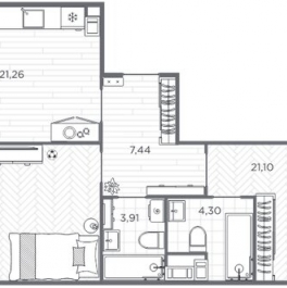 Продажа 2-комн квартиры на вторичном рынке проспект Бакунина,  д. 33 с1